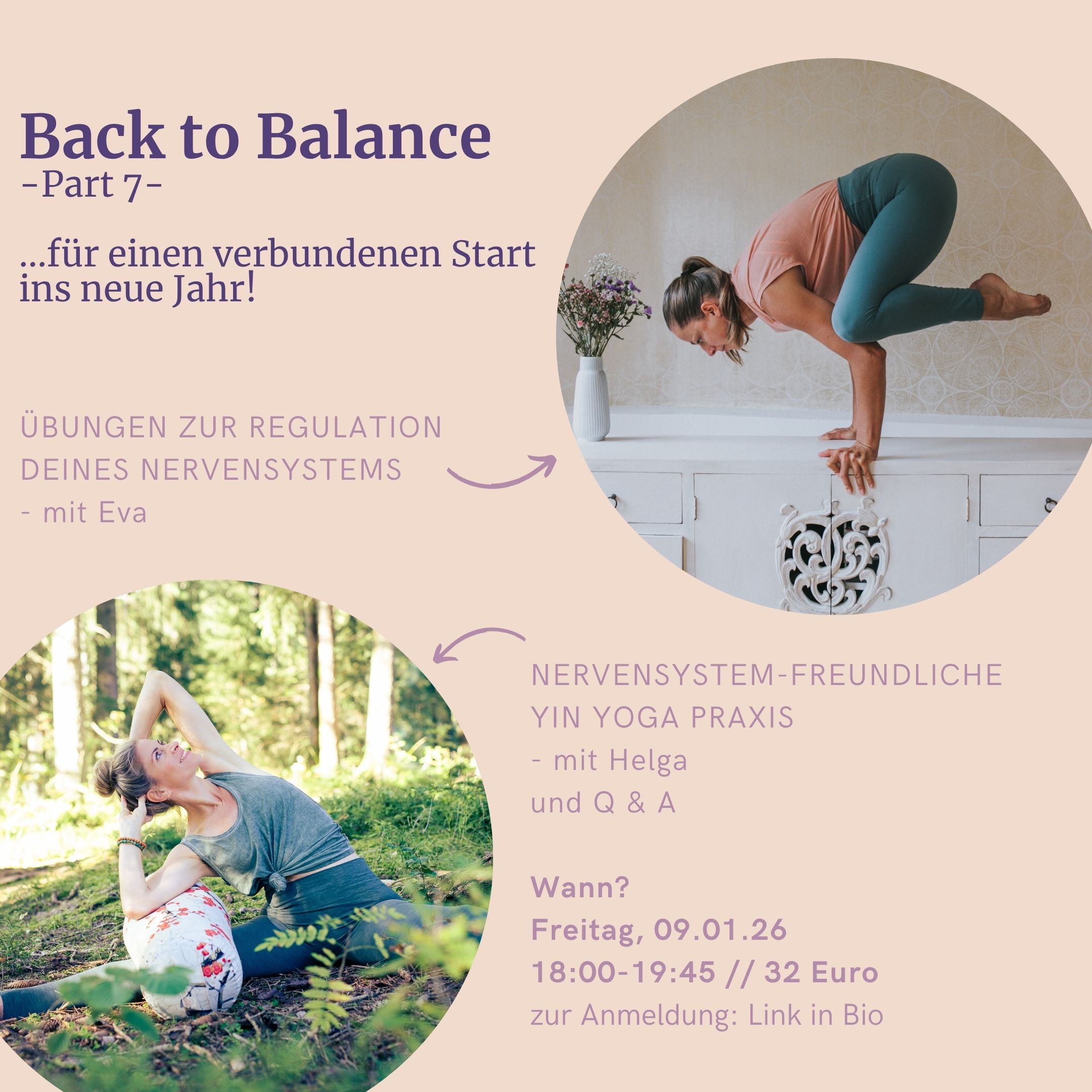 Nervensystem freundlicher Yoga Workshop an Neujahr.